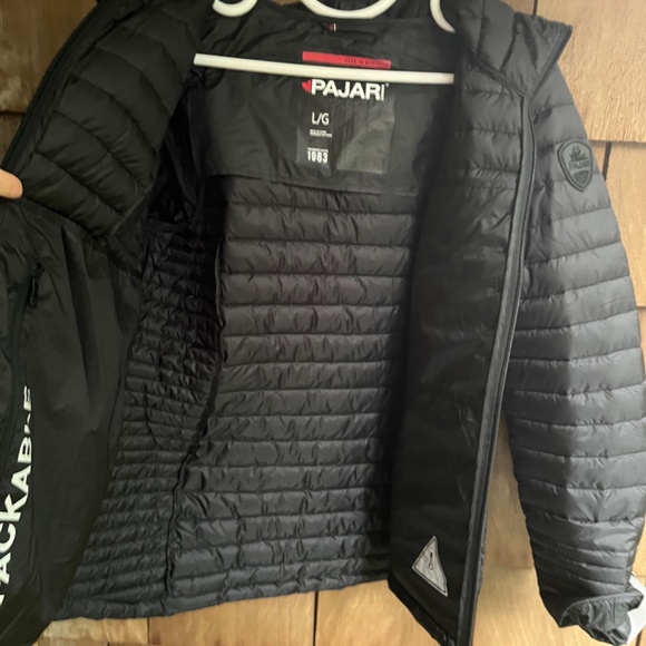 🇨🇦 Pajar ASTRAL WOMEN'S LIGHTWEIGHT PACKABLE Black Hoodie Quilted PUFFER L - Picture 11 of 12